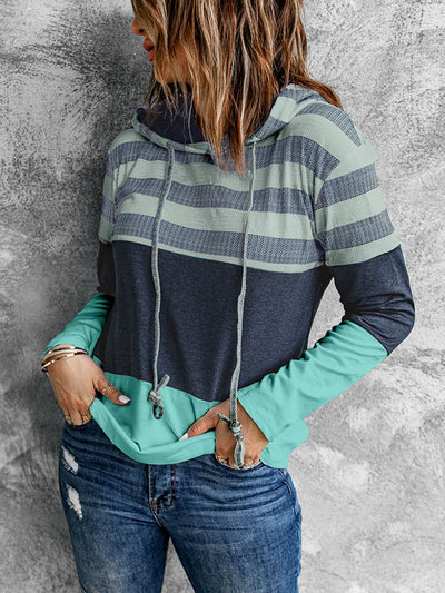 Contrast Pullover Hoodie