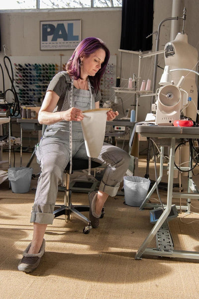 Salopette de travail en toile extensible pour femme