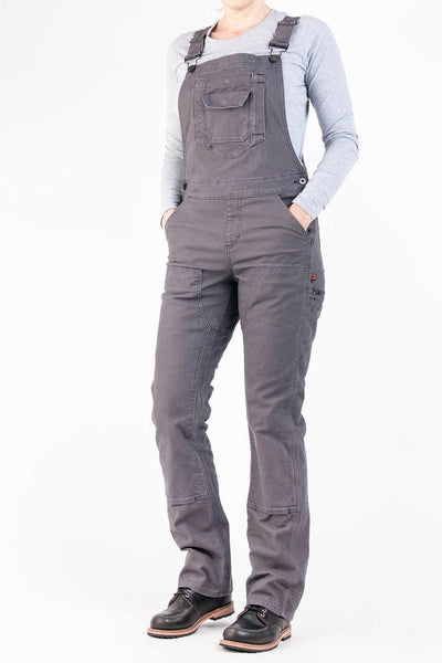Salopette de travail en toile extensible pour femme
