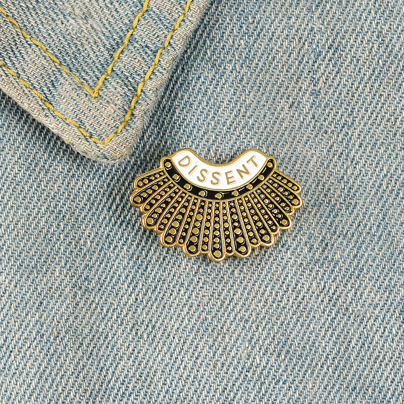 Broche Dissent Pins Ruth Bader Ginsburg