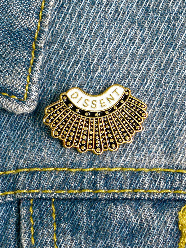 Broche Dissent Pins Ruth Bader Ginsburg