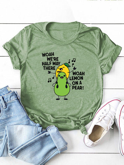 Lemon On A Pear Sing Graphic Tee