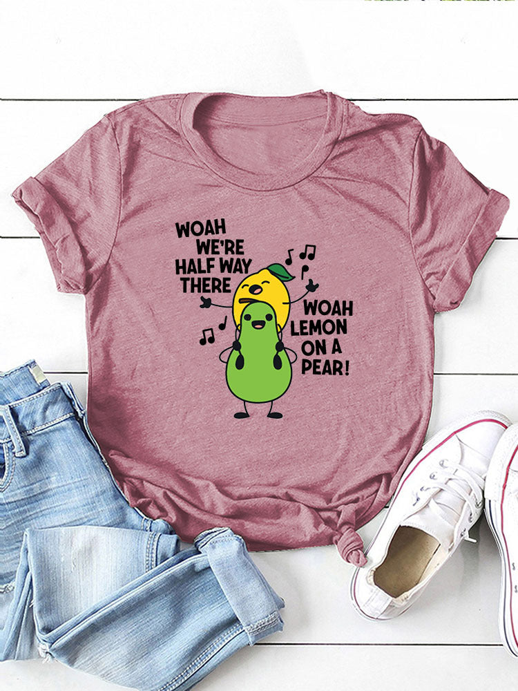 Lemon On A Pear Sing Graphic Tee