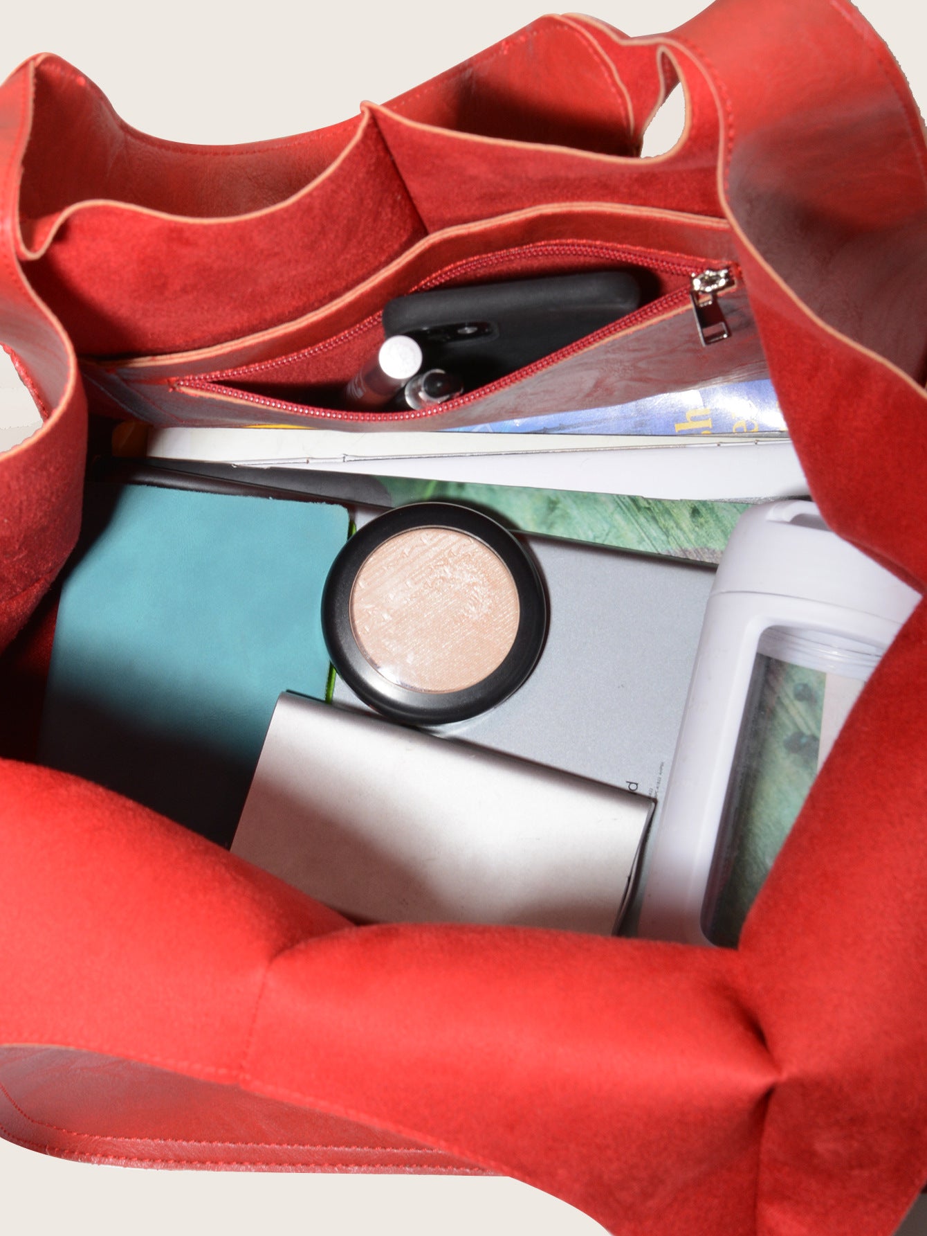 Simple Soft Leather Large Capacity One Shoulder Portable Tote