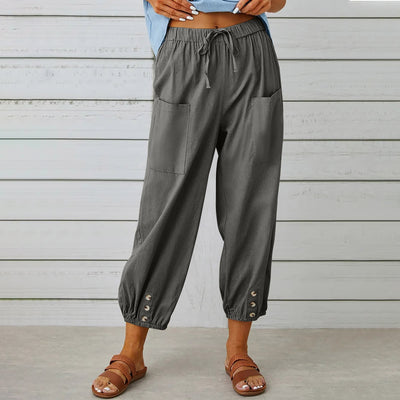 Pantalones cortos casuales con botones