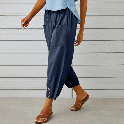 Pantalones cortos casuales con botones