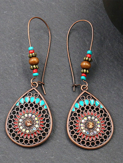 Western Ethnic Water Drop Earrings