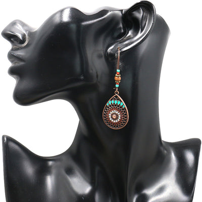 Western Ethnic Water Drop Earrings