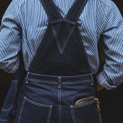 Men's Vintage-Inspired Indigo Denim Overalls