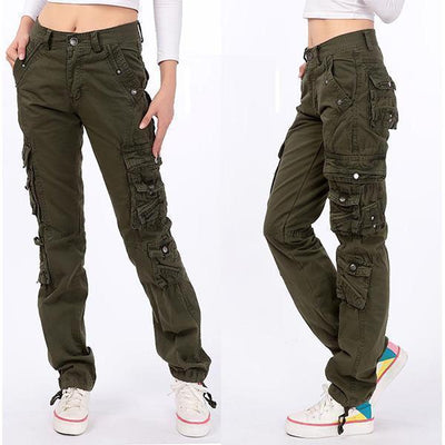 Multi-Pocket Baggy Trousers Cross-Functional Cargo Pants