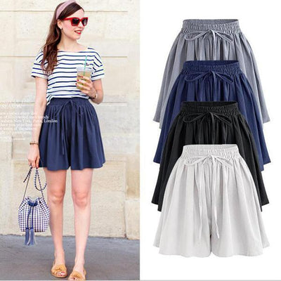Drawstring Culottes With Side Pockets Cover
