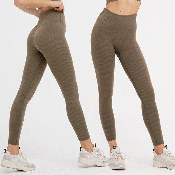 Pantalones de yoga sin costuras de secado rápido